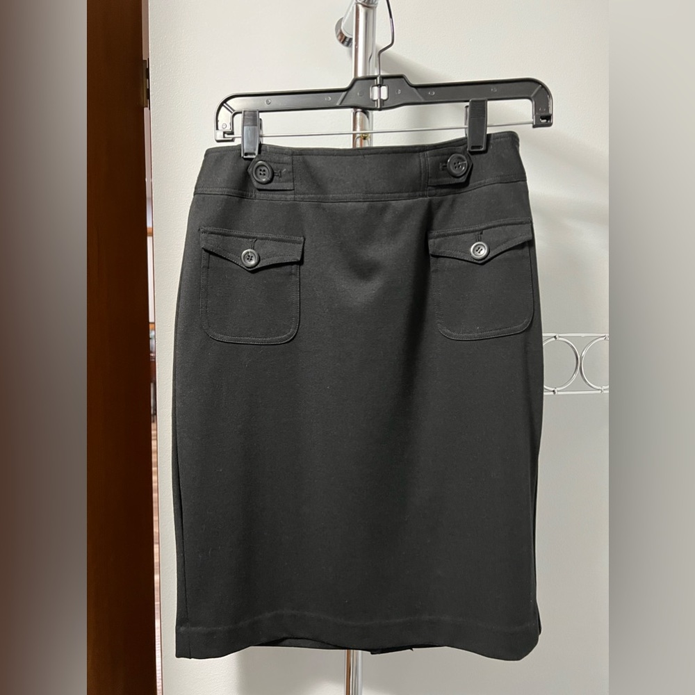 fully lined button pocket dress skirt